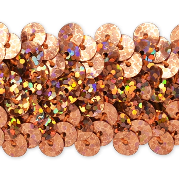 Red Expo International 1-1//4-Inch 3-Row Starlight Hologram Stretch Sequin Trim Embellishment 20-Yard